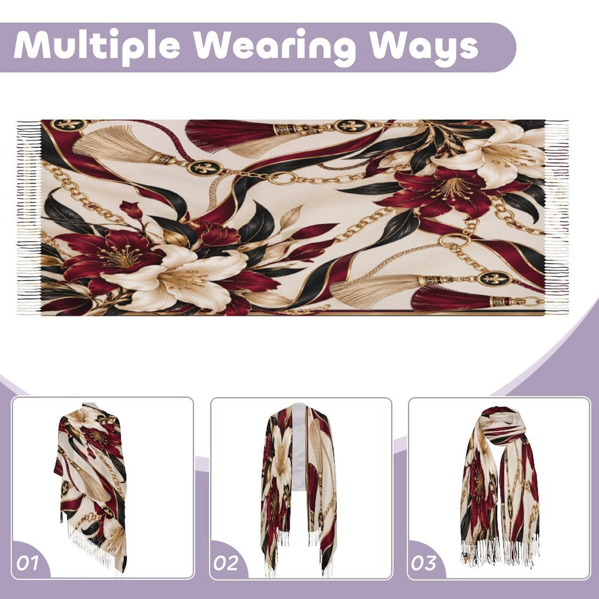 Custom Tassel Scarf